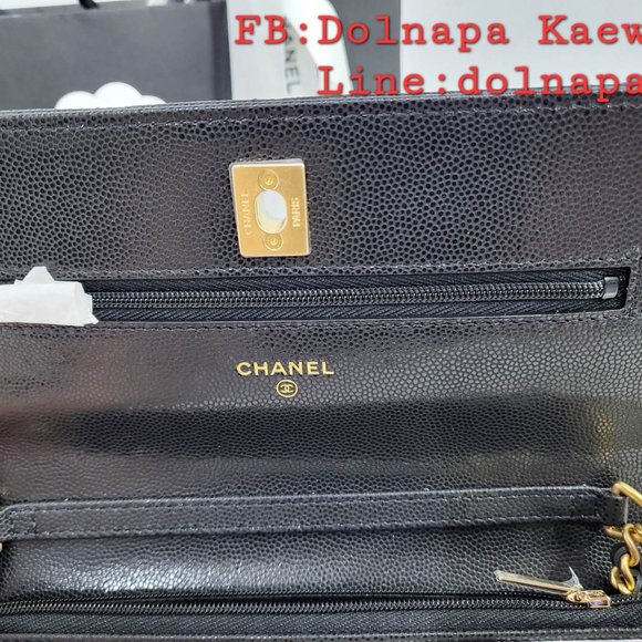 Kept Unused Chanel WOC 22A microchip GHW - Picture 3 of 7